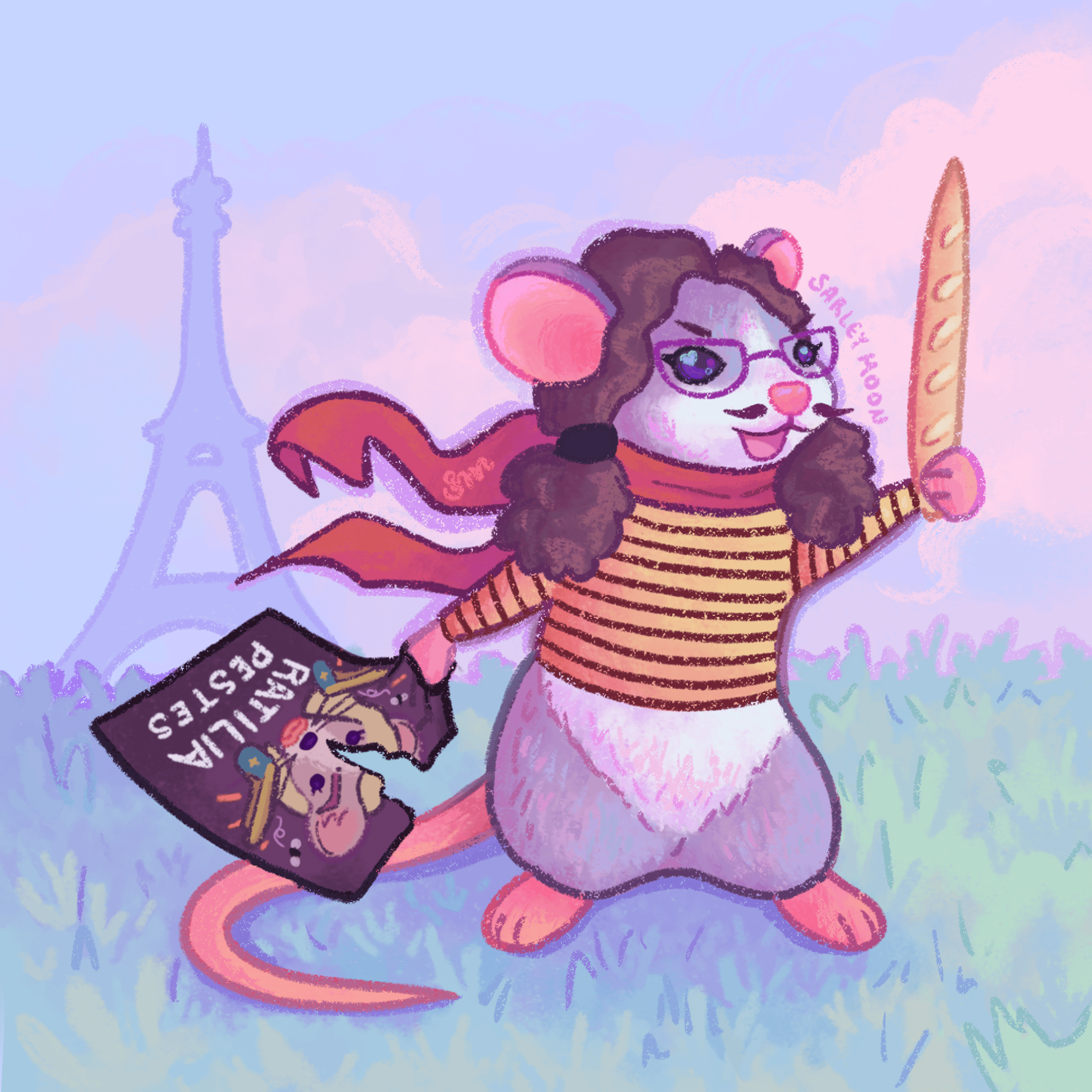 Fanart estilo anime con colores suaves